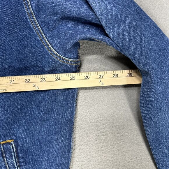 Wrangler Jean Jacket Mens Extra Large Blue Rugged Wear Trucker Denim RJK30AN - Picture 8 of 16
